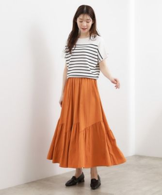 人気急上昇！【貴島明日香さん着用】軽やかにゆれる、ティアード