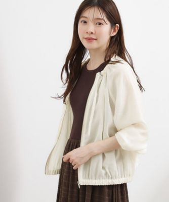 ＜GROVE (Women)＞気温調整にも◎ブラウス感覚で羽織れるシアーブルゾン（２００２６１０９４５）