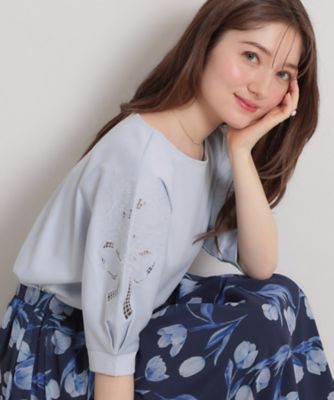 Rady ジュエリーフラワー ドルマン トップス 接触冷感・UVカット】エンブロドルマントップス