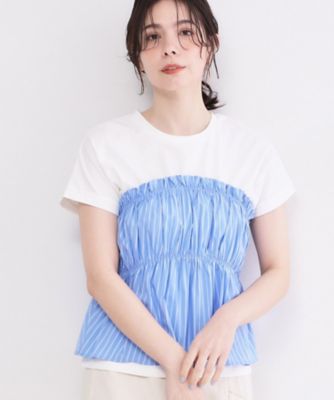 ビスチェドッキングTシャツ【洗濯機OK】（2002611633