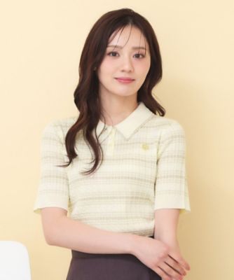 美品　26SS Theory ケーブルポロセーター 美品 26SS Theory ケーブルポロセーター ケーブルニット コットン