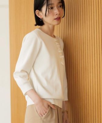 HERILL / ヘリル | コットンクルーネックニット | 0 | クリーム | レディース HERILL / ヘリル | コットンクルーネックニット 0 クリーム レディース
