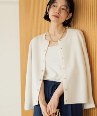 ＜OPAQUE.CLIP (Women)＞スナップボタンニットカーディガン【洗濯機ＯＫ／抗ピル】（２００２６１２２２０）