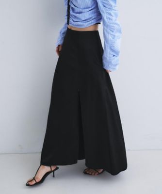 satin slit flare skirt（2002612325