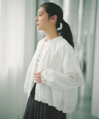 ＜OPAQUE.CLIP (Women)＞撥水　裾バルーンブルゾン【洗濯機ＯＫ】（２００２６１２３５３）