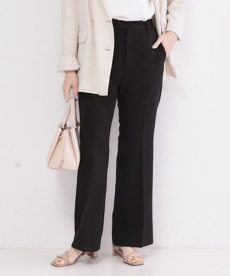 ＜OPAQUE.CLIP (Women)＞ストレッチフレアパンツ【洗濯機ＯＫ／イージーアイロン】（２００２６１２３５４）