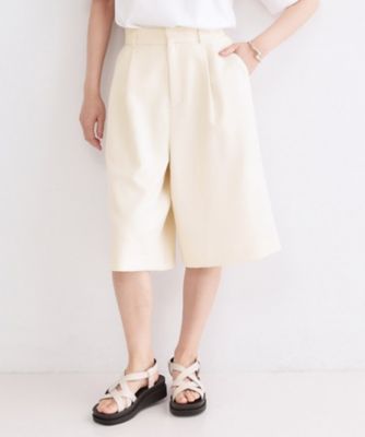 ＜OPAQUE.CLIP (Women)＞ストレッチハーフパンツ【洗濯機ＯＫ】（２００２６１２３５５）