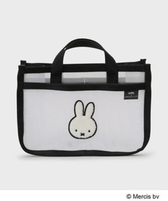 ＜OPAQUE.CLIP (Women)＞◆【ｍｉｆｆｙ】さがら刺繍チュールメッシュバッグインバッグ（２００２６１２８３５）