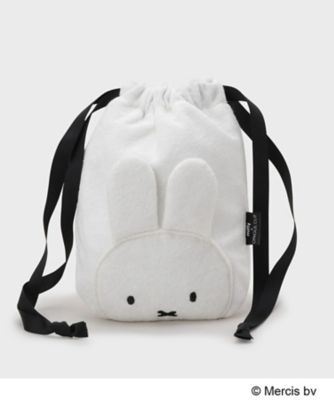 ◇【miffy】パイル巾着ポーチ（2002612836） | OPAQUE
