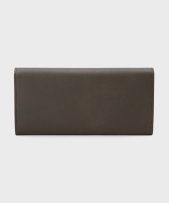 新品✨タグ付き♪ 牛革　長財布　グレー　保存袋付き❣️ 大幅お値下げ‼️ TAKEO KIKUCHI（タケオキクチ） ラウンドファスナー長財布 TAKEO