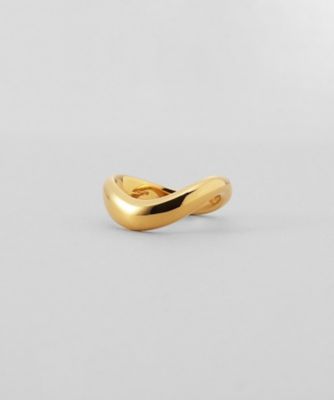 ＜COCOHNIK ONKITSCH (Women)＞シルバー　ウェーブラインリングＬ　ＧＰ（２００２６１３３８６）