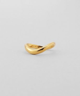 ＜COCOHNIK ONKITSCH (Women)＞シルバー　ウェーブラインリングＳ　ＧＰ（２００２６１３３８８）