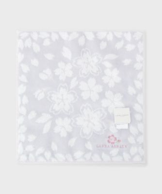 ＜LAURA ASHLEY＞さくらタオルハンカチ（２００２６１３４３６）
