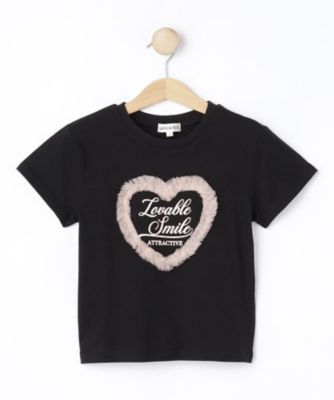 100－150cm】ハートチュールTシャツ（2002613457