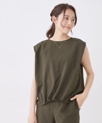 COUP DE CHANCE (Women)/クードシャンス【手洗い可/セットアップ可】フロント裾ギャザープルオーバー チャ044 トップス【三越伊勢丹/公..