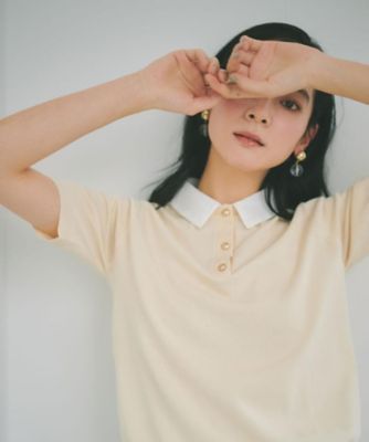 ＜OPAQUE.CLIP (Women)＞２ＷＡＹ衿付きニット【洗濯機ＯＫ】（２００２６１４０８６）