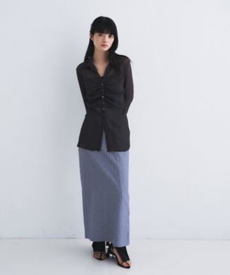 thin gather shirts（2002615460） | CODE