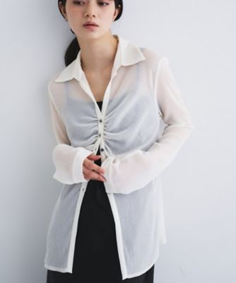 thin gather shirts（2002615460） | CODE