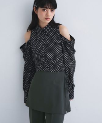 ＜CODE A (Women)＞ｄｏｔｓ　ｏｐｅｎ　ｓｈｏｕｌｄｅｒ　ｓｈｉｒｔｓ（２００２６１５４６２）