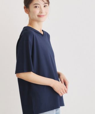 日本製／ワンマイルウエア】クールローレルスカイコット セーラー