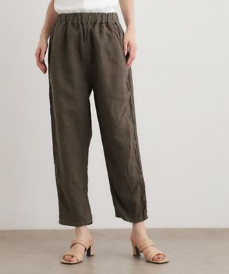 ＜LAURA ASHLEY＞【日本製】フレンチリネンパンツ（２００２６１７３６１）