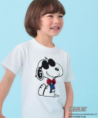 PEANUTS ／ ピーナッツ スヌーピー さがら刺繍 半袖Tシャツ