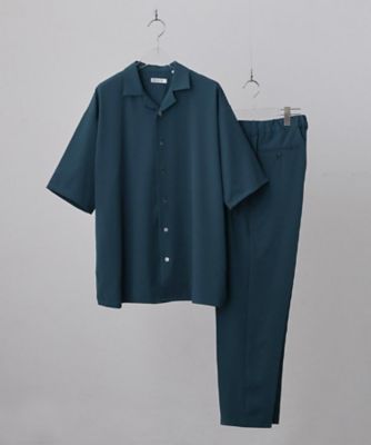 タップ様　eurokenvy シャツ　パンツセット購入 暑い夏に最適！】ルーズトロミシャツセットアップ／上下2点セット