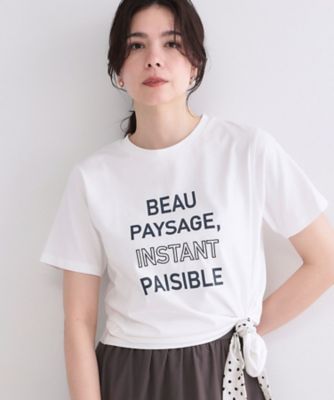 ＜OPAQUE.CLIP (Women)＞ロゴプリント刺繍アソートＴシャツ【洗濯機ＯＫ】（２００２６１９６２４）