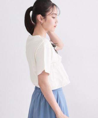 アシメフリルドッキングカットソー【洗濯機OK