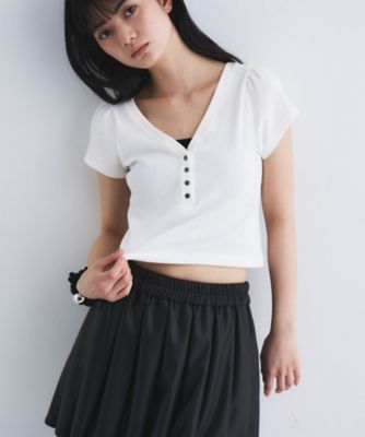 ＜CODE A (Women)＞Ｍ　ｅｖｅｒｙｄａｙ　ｒｉｂ　ｂｕｔｔｏｎ　ｔｅｅ（２００２６２２２２１）