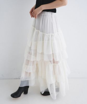 ＜CODE A (Women)＞Ｍ　ｄｒａｍａｔｉｃ　ｄｏｔ　ｔｕｌｌｅ　ｓｋｉｒｔ（２００２６２２２２４）