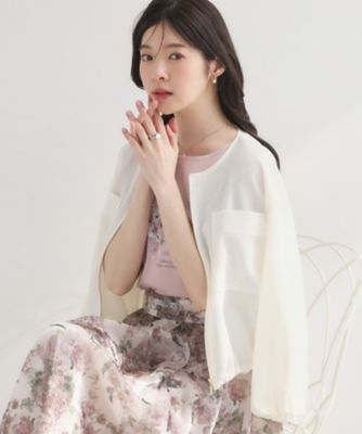 ＜COUTURE BROOCH (Women)＞シアーメッシュブルゾン（２００２６２３７８９）