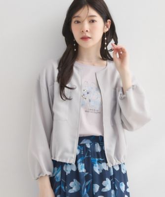 美品✨セオリー CRUSHED SATIN ブルゾン お家洗い可 ネイビー S 洗濯機可】シアーメッシュ ブルゾン（2002623789