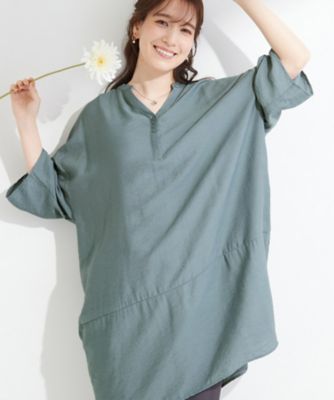 ひんやり／S－LL／洗濯後しわになりにくい】体型カバーにも ゆるっ
