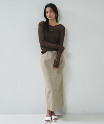 一部店舗限定】バックオープンレースカットソー（2002624543