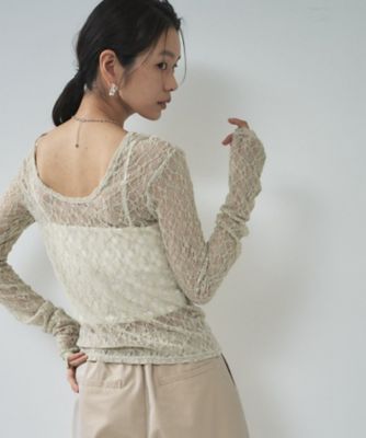 young&amp;olsen レースカットソー レースカットソー | OHGA