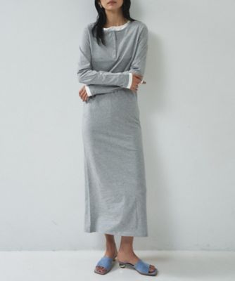 ＜GALLEST (Women)＞【一部店舗限定】バイカラーヘンリーネックワンピース（２００２６２４５４８）