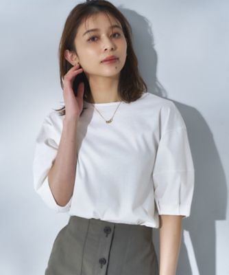 汗染み防止／接触冷感】ランタンスリーブプルオーバー