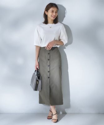 汗染み防止／接触冷感】ランタンスリーブプルオーバー
