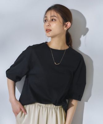 汗染み防止／接触冷感】ランタンスリーブプルオーバー
