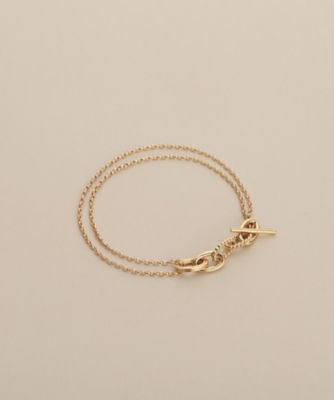 ＜COCOSHNIK (Women)＞Ｋ１０ミックスチェーンマンテル　ブレスレット（２００２６２４７９４）