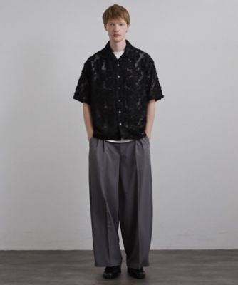 26SSトレンドの商品】シアーフラワーシャツ／フラワーデザイン