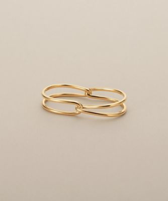 ＜COCOSHNIK (Women)＞Ｋ１０デュアルノットＷフィンガー　リング（２００２６２４９７６）