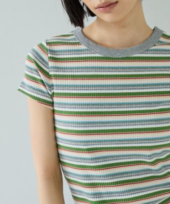 レトロボーダーTシャツ（2002625658） | GALLEST (Women