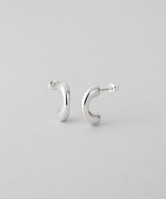 ＜COCOHNIK ONKITSCH (Women)＞シルバー　ニュアンスアークピアス（２００２６２５９７４）