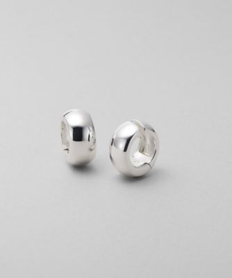 ＜COCOHNIK ONKITSCH (Women)＞シルバー　ハギーイヤリング　ドーム　Ｍ（２００２６２５９８０）
