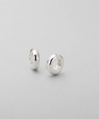 ＜COCOHNIK ONKITSCH (Women)＞シルバー　ハギーイヤリング　ドーム　Ｓ（２００２６２５９８２）