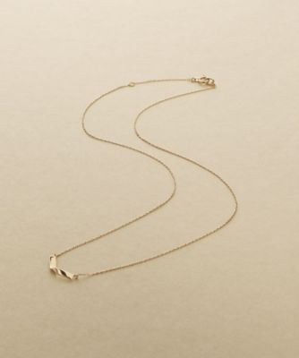 ＜COCOHNIK ONKITSCH (Women)＞Ｋ１０フォールドプレートネックレス（２００２６２５９８５）