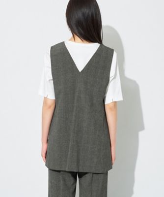 定価¥29,400 シャミー新品❗️チュニック、ベスト UVケア／接触冷感】リネン風チュニックベスト（2002626085