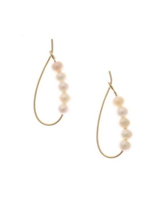 ＜DRESSTERIOR (Women)＞パールフープピアス（２００２６２７１０３）